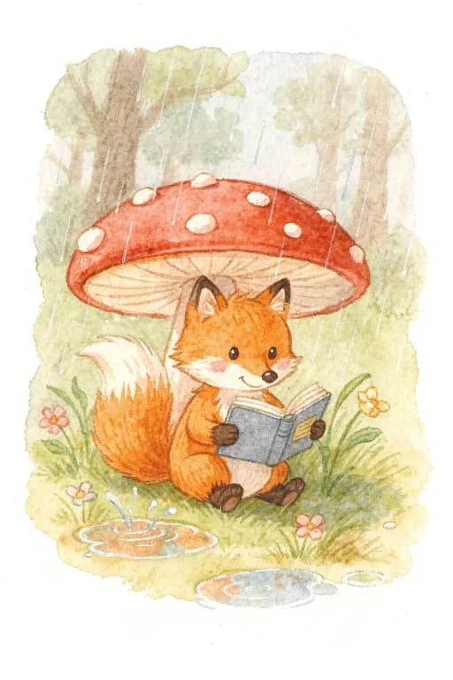 FLUX.2 Pro's image for “A watercolour fox for a children's book”