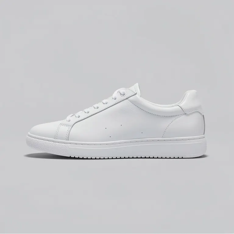 FLUX.2 Pro's image for “A white sneaker on a grey background”