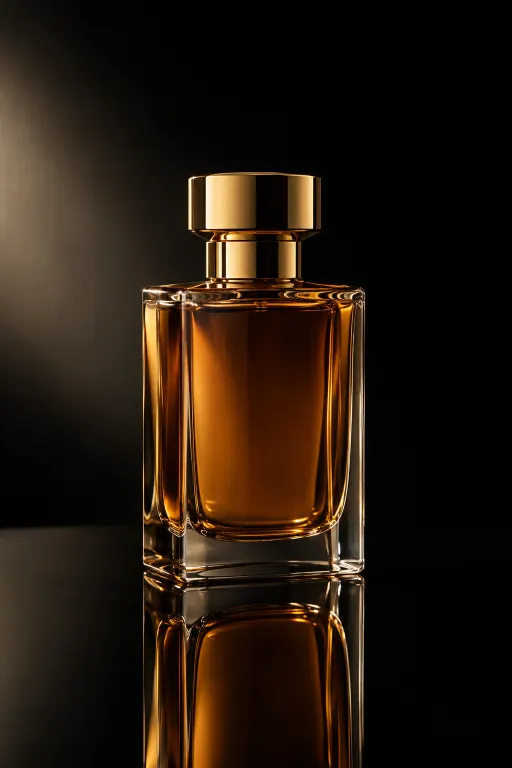 GPT Image 2.5 Flare's image for “A perfume bottle and its reflection”