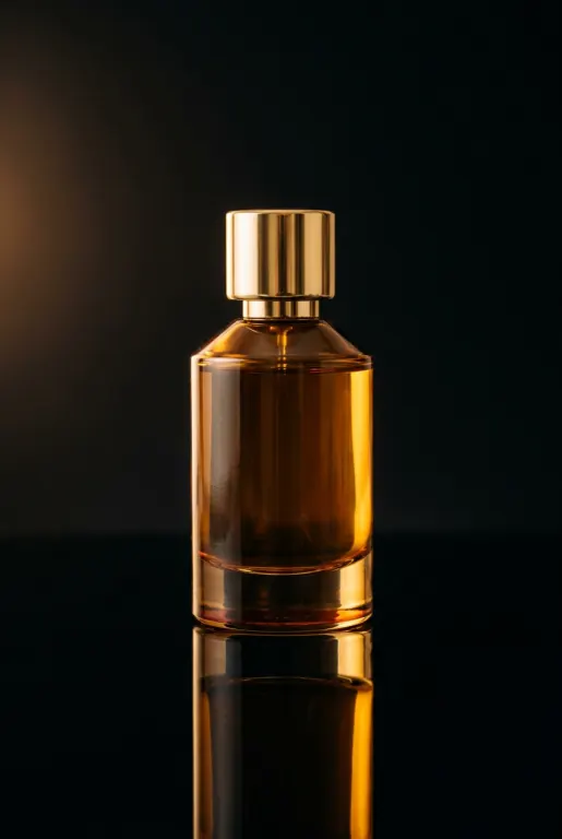 Nano Banana 2's image for “A perfume bottle and its reflection”