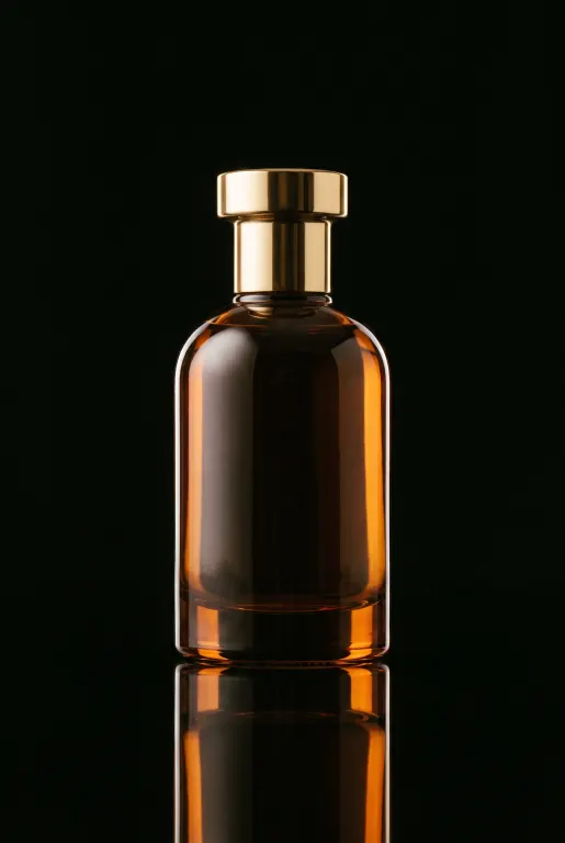 Nano Banana Pro's image for “A perfume bottle and its reflection”