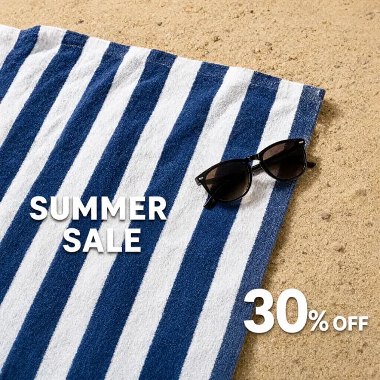 Qwen-Image 2.1's image for “A summer sale post”