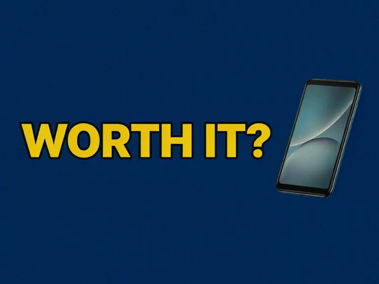 Ideogram 3.0's image for “A phone review thumbnail with a question”